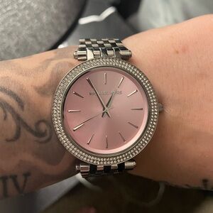 Pink/Silver Michael Kors Watch